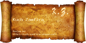 Kuch Zamfira névjegykártya